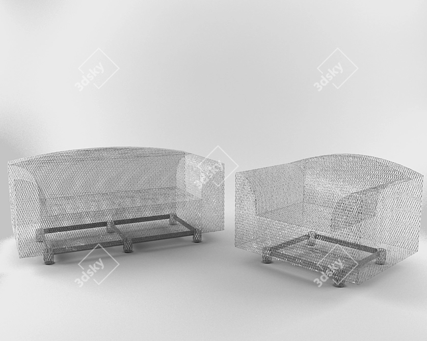 Vitra Moon Mesh Chair 3D model image 1