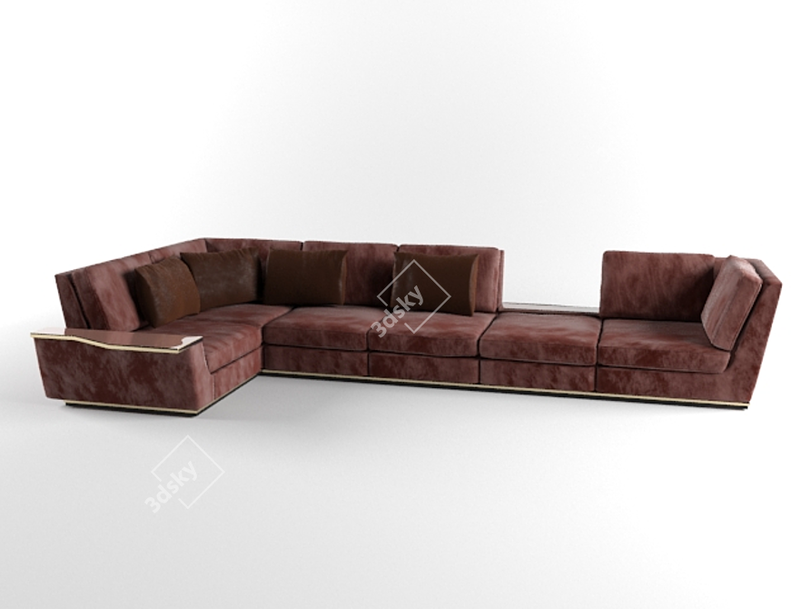 Luxury Nobu Sofa 3D model image 1