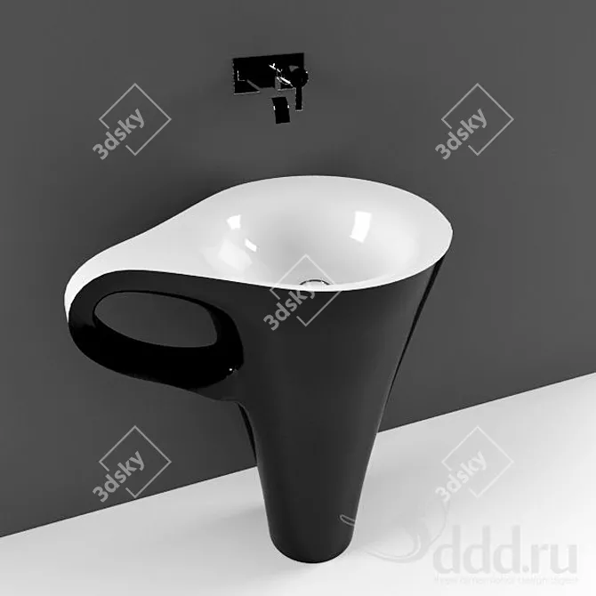 Compact Cup Sink 3D model image 1