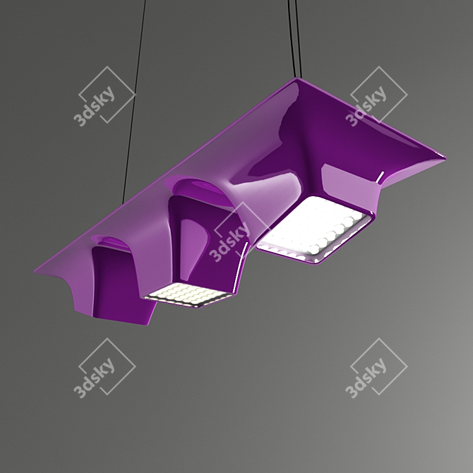 Squeeze 3 Suspension Lamp - Minimalist Elegance 3D model image 1