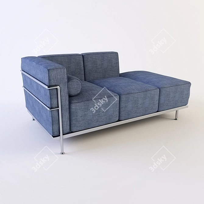 Modern Le Corbusier Style Couch 3D model image 1