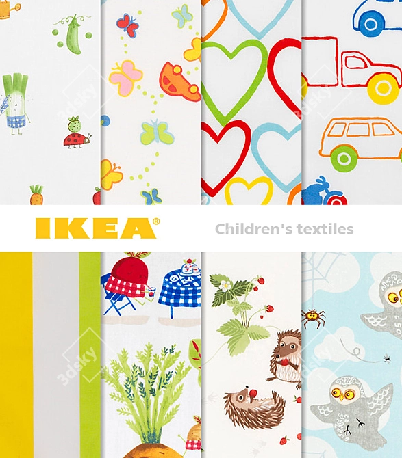 Title: IKEA Fabric Collection 3D model image 1