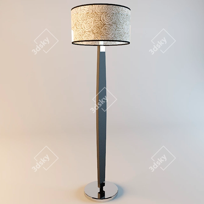 Glam Rose LD3011-B: German-Made Floor Lamp 3D model image 1