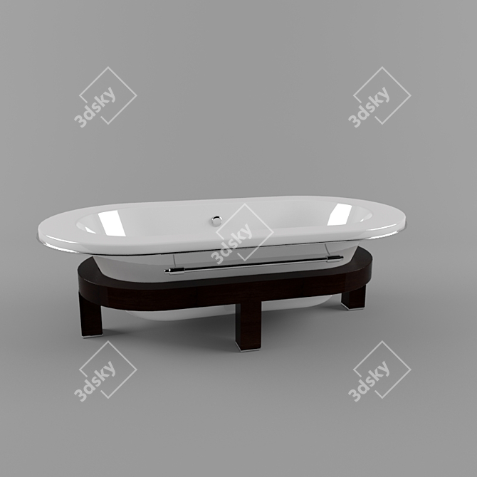 Elegant Porcelanosa Taus Bathtub 3D model image 1