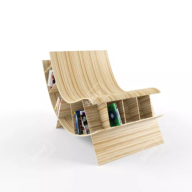 Fishbowl: Bookseat - Creative Seating with Storage 3D model image 1