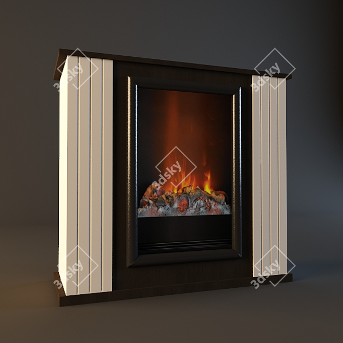 Dimplex Vianna Deluxe Fireplace 3D model image 1