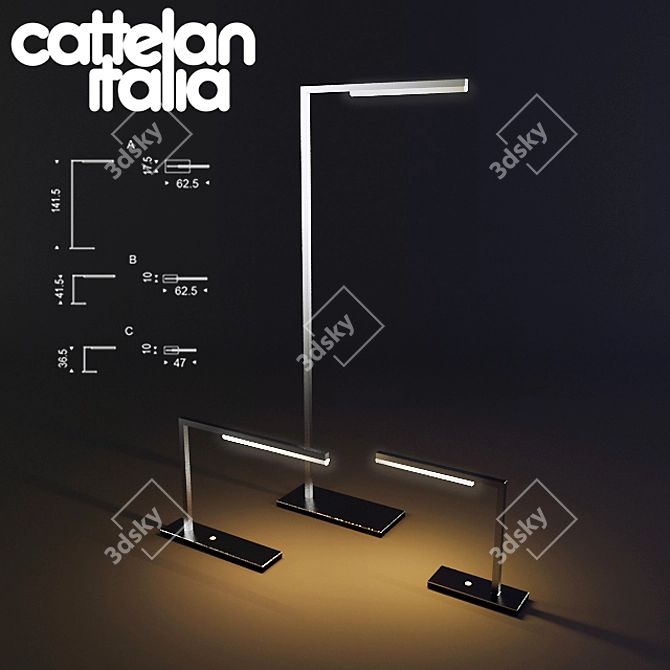 Contemporary Elegance: Cattelan Italia Seven 3D model image 1