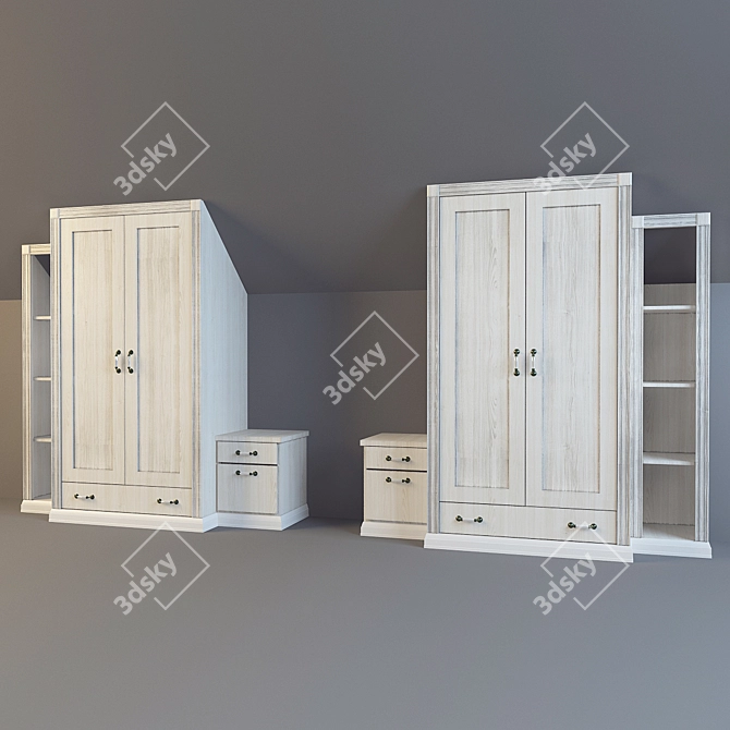 Cozy Loft Furniture 3D model image 1