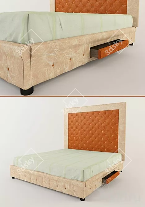 Dream Haven Bed 3D model image 1