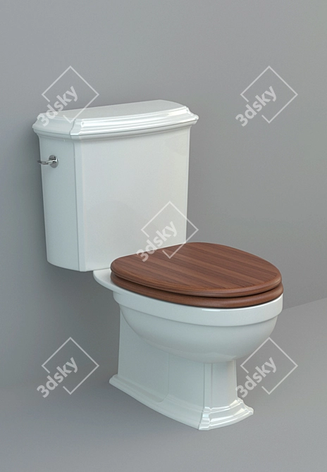 Elegant Jacob Delafon Toilet 3D model image 1