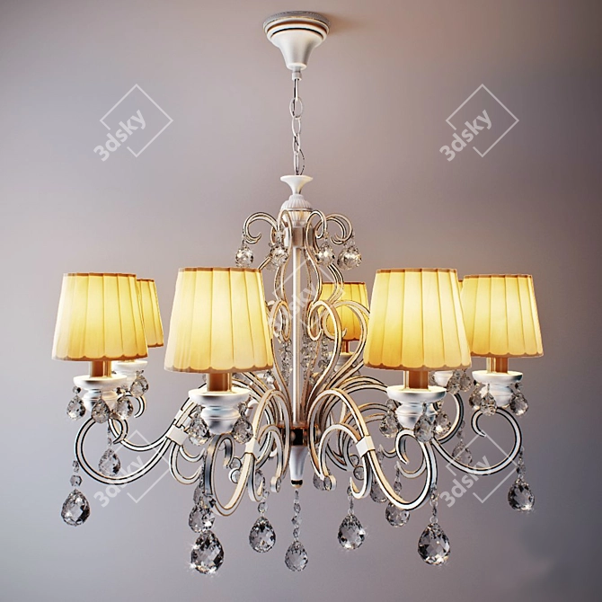 Eurosvet 12075/8: Elegant 8-Light Chandelier 3D model image 1