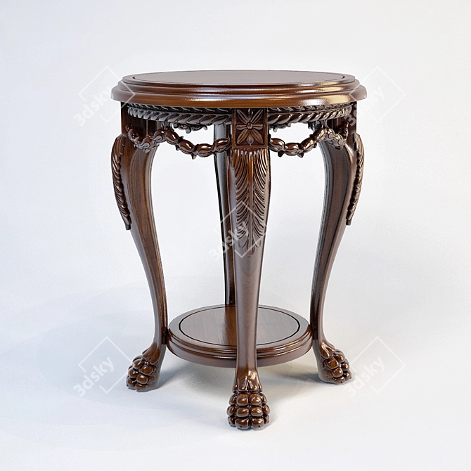 Elegant Ambella Accent Table 3D model image 1