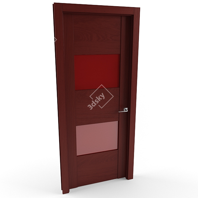 Modern Quadro_6015_dbr Door 3D model image 1