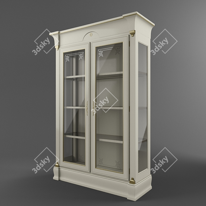 ARCA Display Cabinet (129x45x211h) 3D model image 1