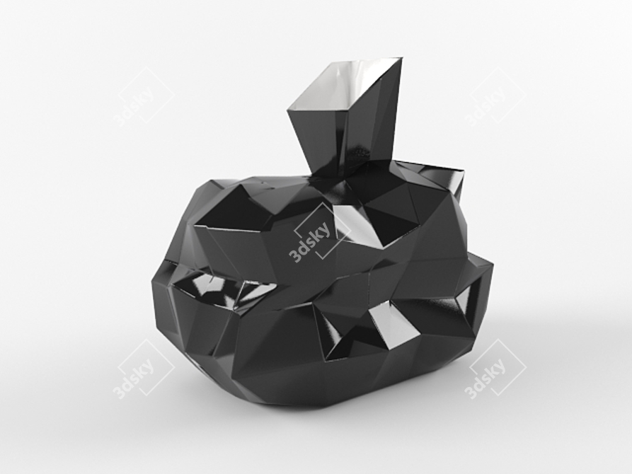 Minimalist Style Vase - 29/23/26 Dimensions 3D model image 1