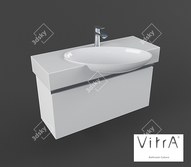  "Vitra" Washbasin 3D model image 1