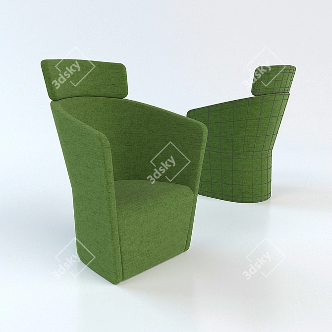 Comfort Lounge Chair 3D model image 1