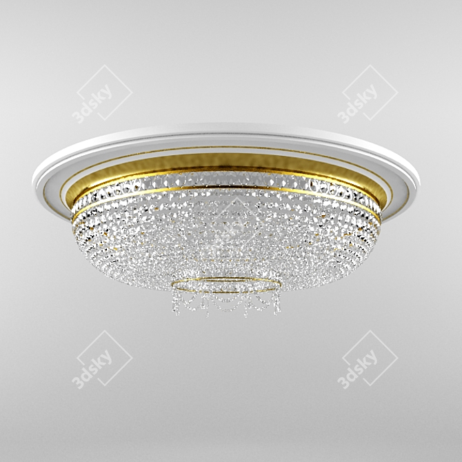 Elegant Classic Chandelier 3D model image 1