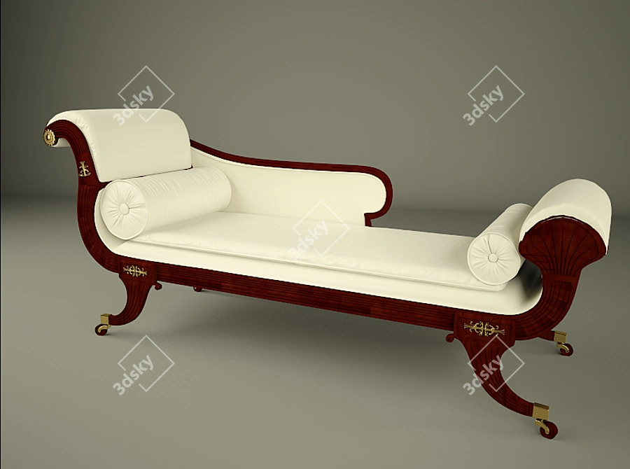 3ds max 2012 Sofa: FBX, Textures, Materials 3D model image 1