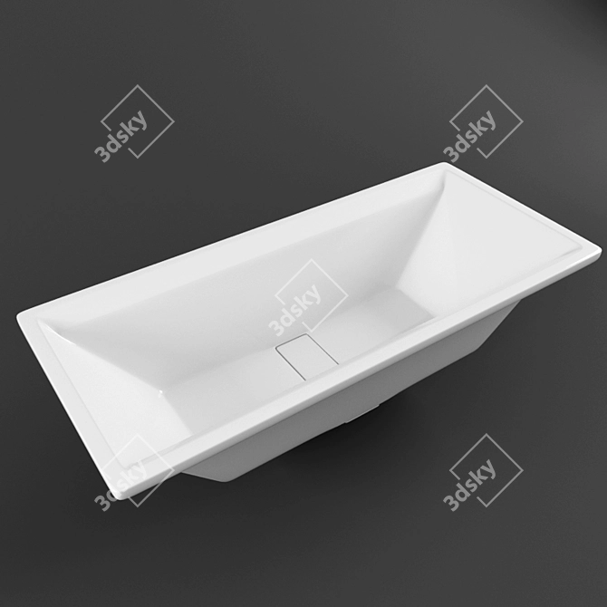 Sleek Duravit 2ND FLOOR Vanity 3D model image 1