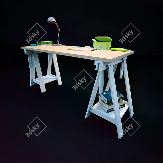 Creative Kids' Desk 3D model image 1