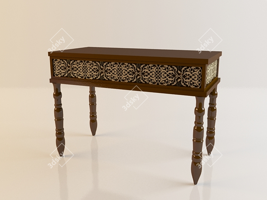 Art-Deco Inspired Table 3D model image 1