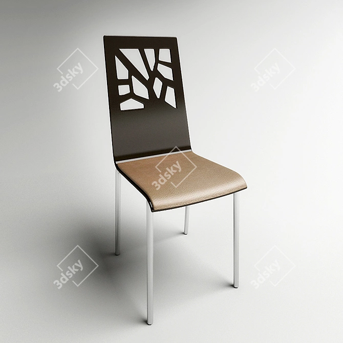 Cafe Chair | Modern and Stylish 3D model image 1