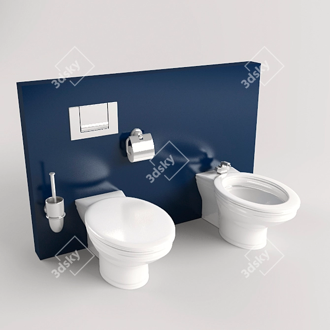 CleanBum Bidet Toilet Seat 3D model image 1