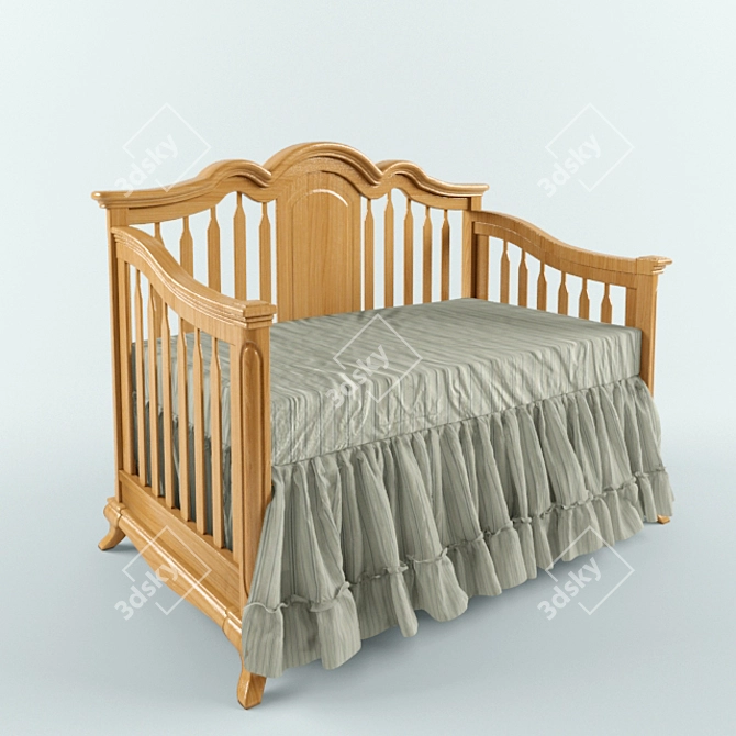 Romina Cleopatra Toddler Bed 3D model image 1