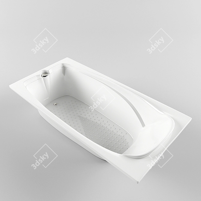 Luxury Acrylic Baths 3D model image 1