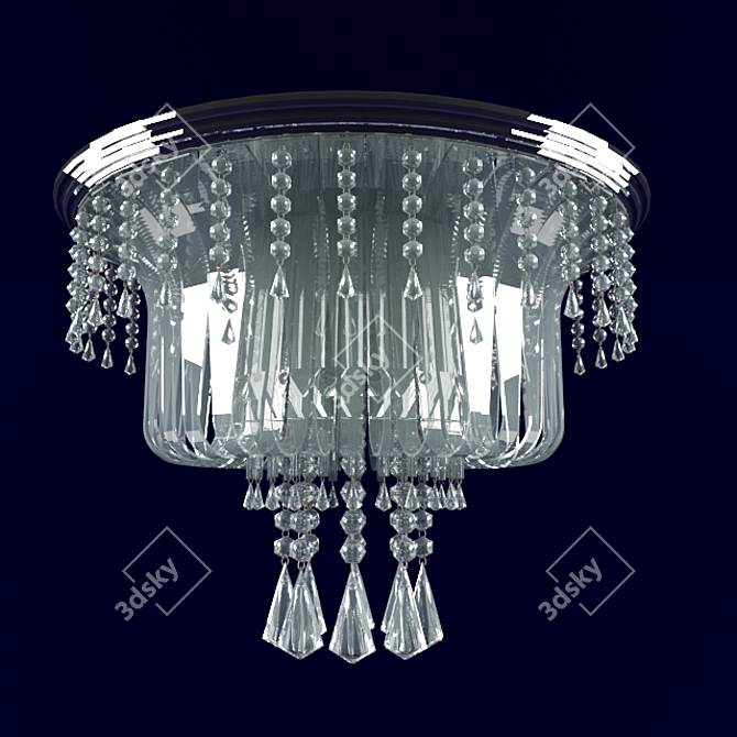 Crystal Chandelier: Elegant Lighting 3D model image 1