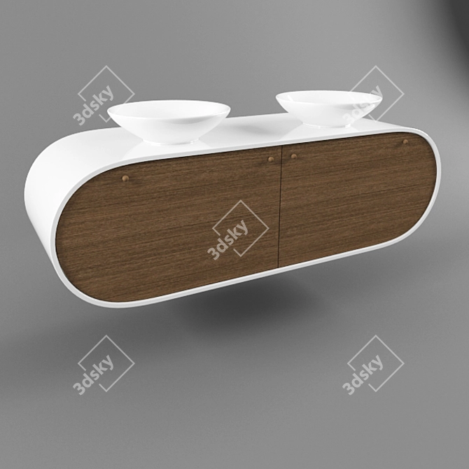 Foster PIAF: Double Sink Excellence 3D model image 1