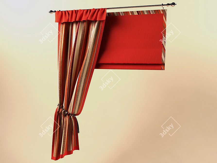 Compact Window Shade 3D model image 1