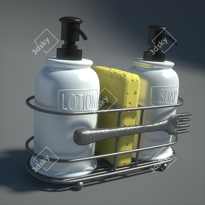 Kitchen Hand Care Set 3D model image 1