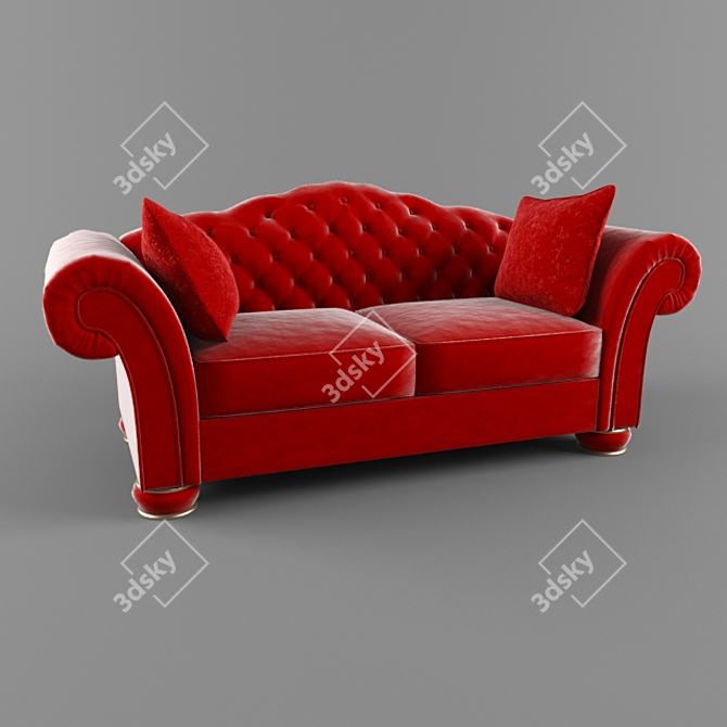 American Style Sofa 3D model image 1