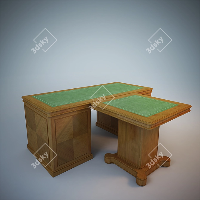 Classic Briefing Table 3D model image 1