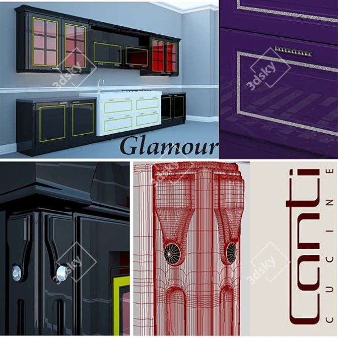 Elegant Symphony: CANTI Cucine 3D model image 1