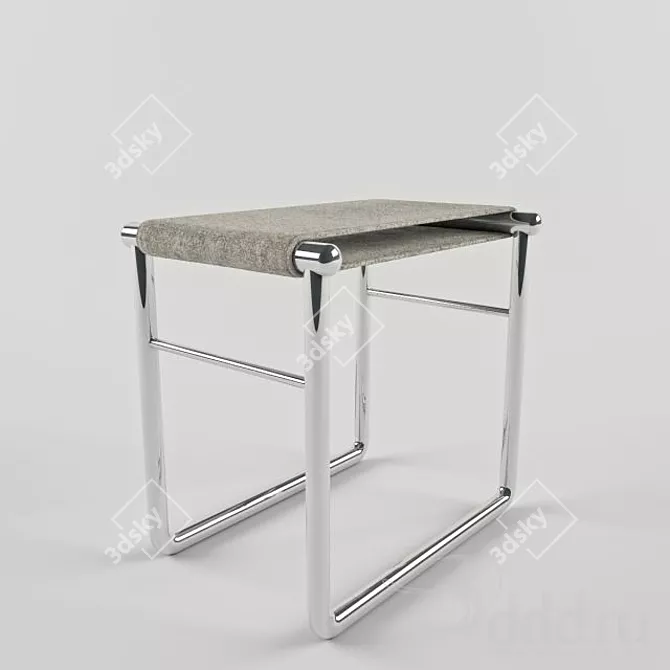 LC9 Bathroom Stool: Elegant and Practical 3D model image 1