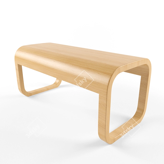 Modern Magazine Coffee Table 3D model image 1