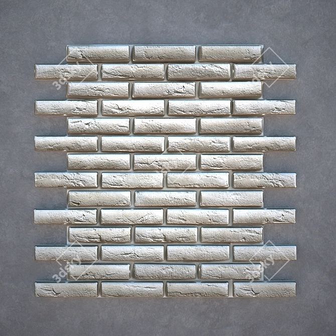 Camelot Chester 324 Brick: Geometric Design, 225x55mm 3D model image 1