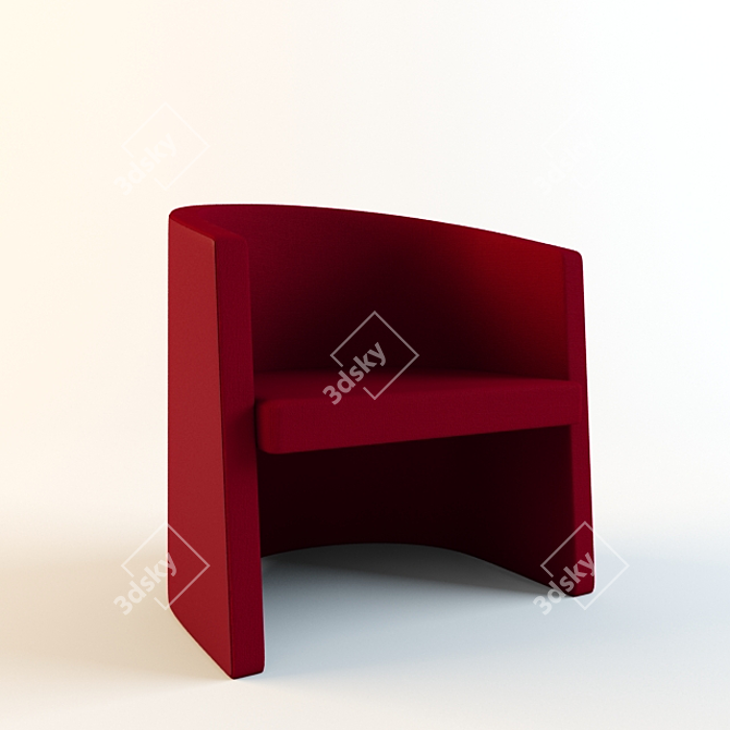 Cappellini Well: Modern Comfort in a Chair 3D model image 1