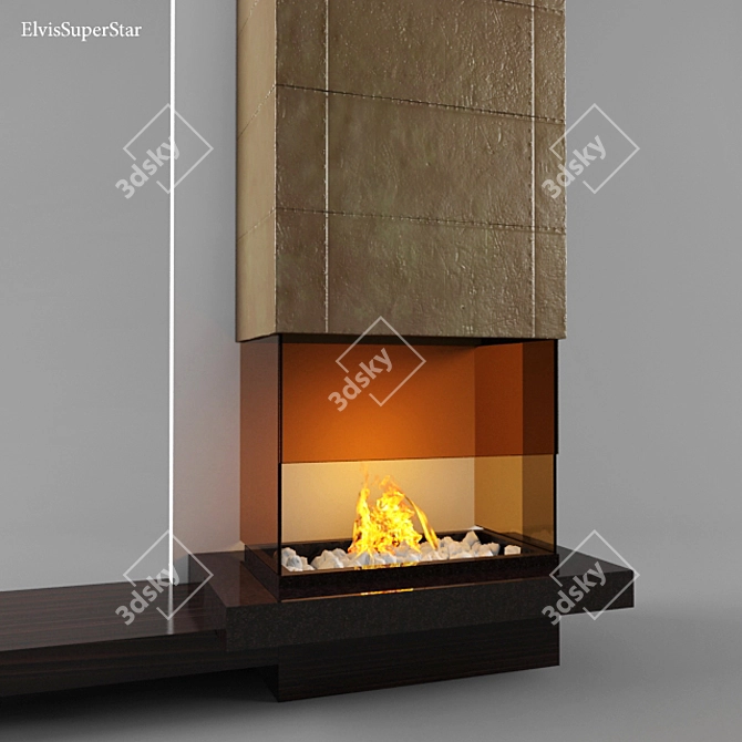 Modern Fire for Cozy Evenings 3D model image 1