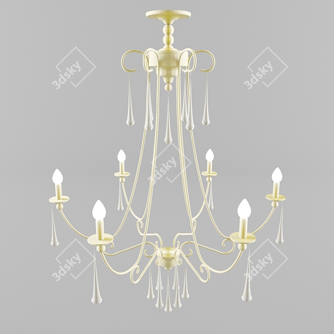 Luxury Crystal Chandelier Kolarz 3D model image 1