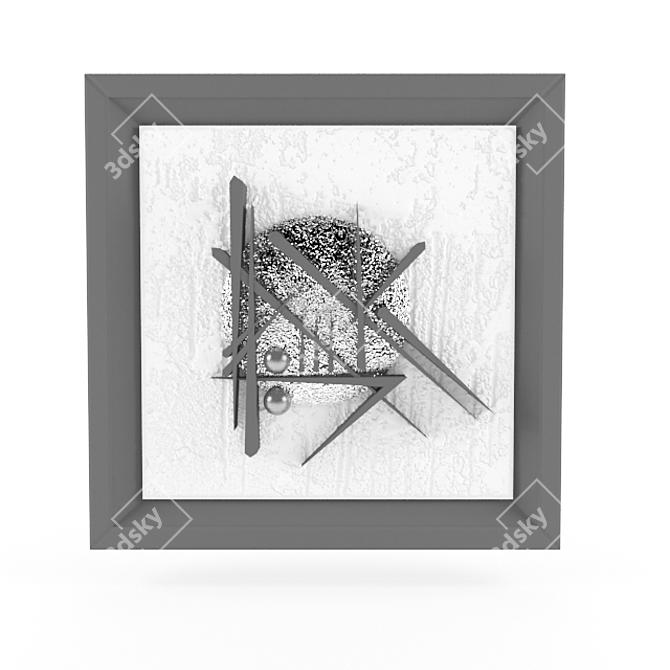 Elegant AS-design Wall Art 3D model image 1