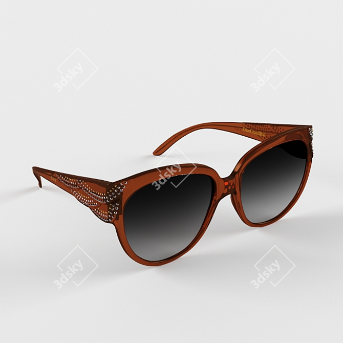 Dior Sunglasses | Photo-Inspired Model 3D model image 1