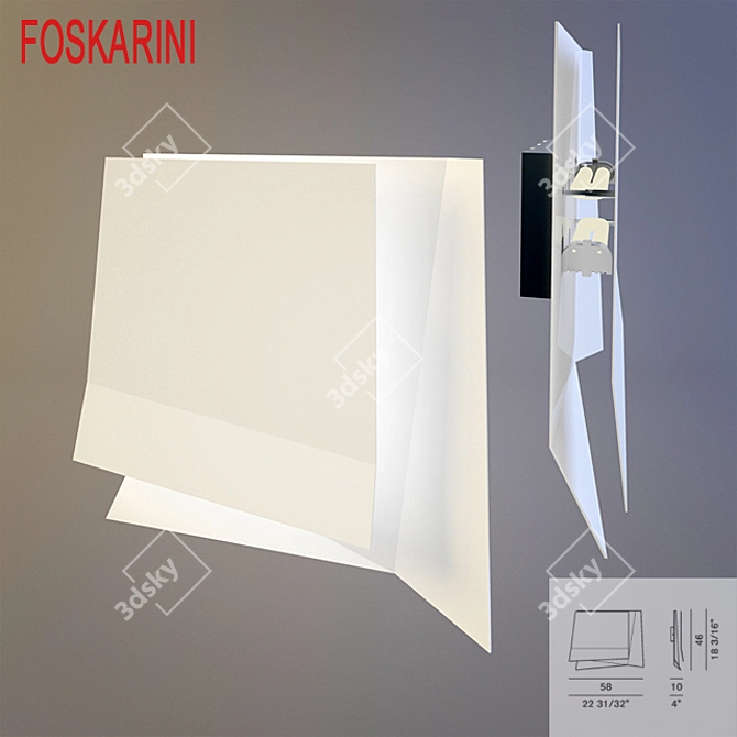 Foscarini Flap 1 Pendant Light 3D model image 1