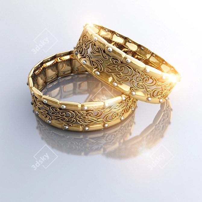 Golden Ring
Elegant Gold Ring
Luxurious Ring
Classic Gold Band
Stylish Golden Circle 3D model image 1