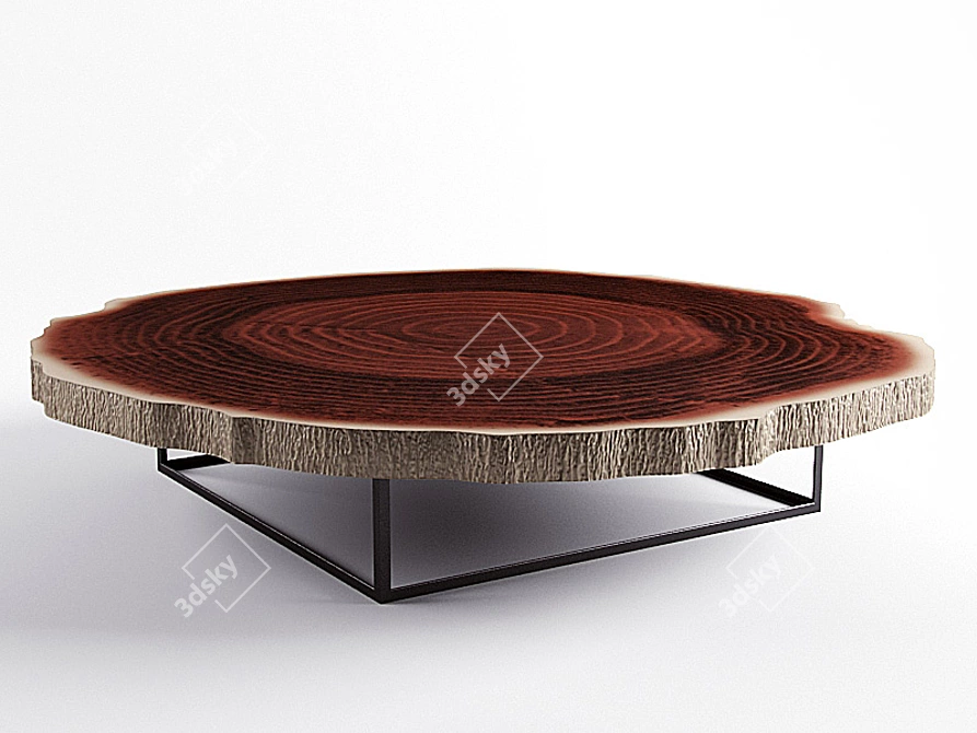 Sleek Modern Coffee Table 3D model image 1