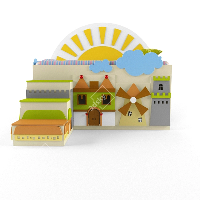 Dreamland Castle Kidbed 3D model image 1