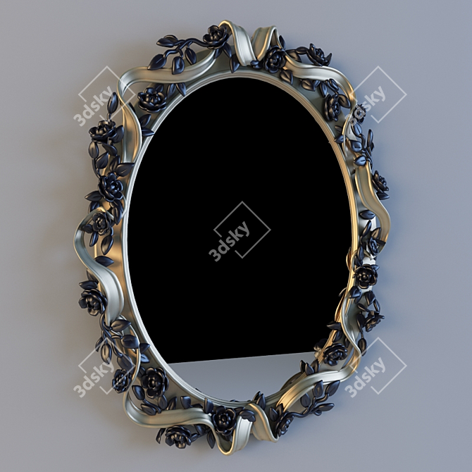 Elegant Savio Firmino Mirror 3D model image 1